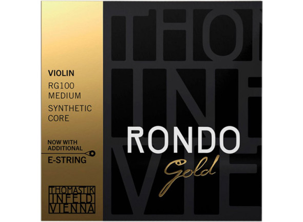 Conjunto de cordas para violino 4/4/Violino 4/4 Thomastik  Rondo Gold Violin 4/4 Medium