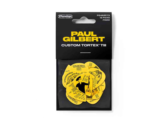 Palheta/médiators Tortex PG462P Paul Gilbert Singature Pack de 12