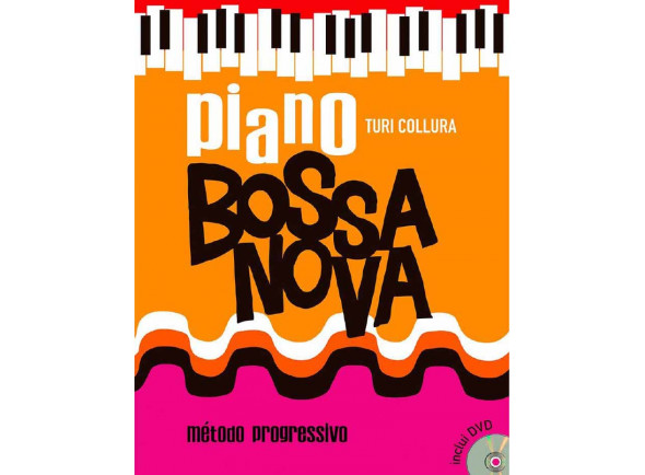 Método para aprendizagem Turi Collura   PIANO BOSSA NOVA  Livro/DVD 