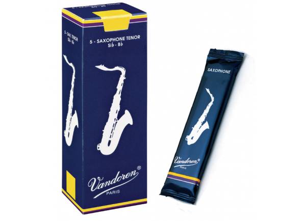 Palheta/Palheta para saxofone tenor Vandoren Classic Blue 3 Tenor Sax 