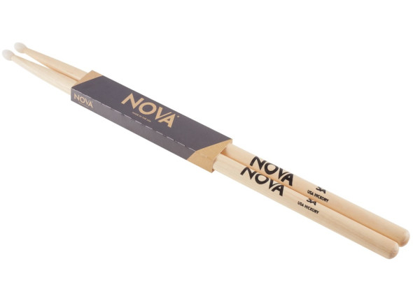 Baquetas para bateria/Baqueta 5A Vic Firth 5AN Nova Hickory Nylon Tip