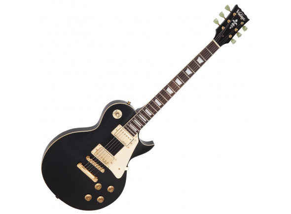 Guitarras Vintage v100 Guitarras de formato single cut Vintage V100 ReIssued Electric Gloss Black Guitarras Vintage v100 Guitarras de formato single cut Vintage V100 ReIssued Electric Gloss Black