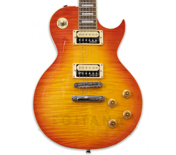 Guitarras formato Single Cut Vintage V100THB Flamed Honeyburst  B-Stock