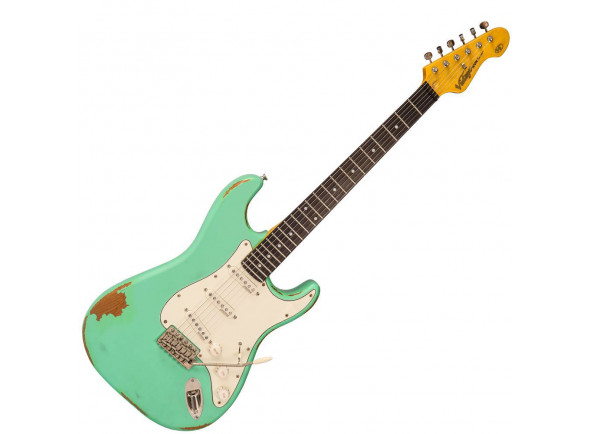 Guitarras formato ST Vintage  V6 Icon Distressed Ventura Green 