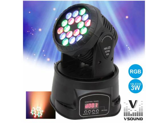 Moving Head LED/Moving Heads LED VSOUND LEDMV183RGB