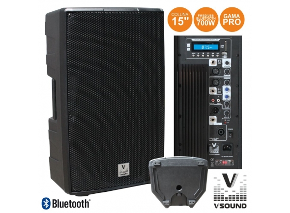 Colunas Amplificadas/Altavoces Amplificados VSOUND VSSPRO15APUSB