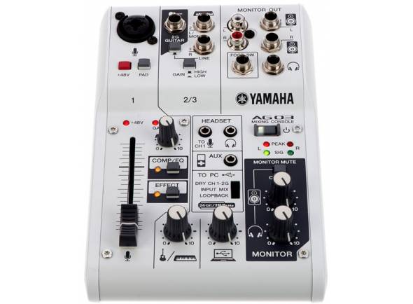 Yamaha AG-03 B-Stock
Mesa de Mistura Analógica Yamaha AG-03
- 3 canais
- Interface áudio USB
- Função LOOPBACK
- Alta resolução (24-bit 192kHz) de 2-faixas
- Preamp microfone "D-PRE"
Yamaha AG-03 B-Stock
Mesa de Mistura Analógica Yamaha AG-03
- 3 canais
- Interface áudio USB
- Função LOOPBACK
- Alta resolução (24-bit 192kHz) de 2-faixas
- Preamp microfone "D-PRE"
