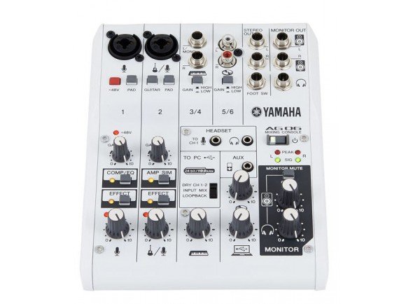 Interface Áudio USB Yamaha AG-06
Mesa de Mistura Analógicas Yamaha AG-06
- 6 canais interface áudio USB
- Função LOOPBACK
- Alta resolução (24-bit192kHz) de 2-faixas
- Preamp microfone "D-PRE"
Interface Áudio USB Yamaha AG-06
Mesa de Mistura Analógicas Yamaha AG-06
- 6 canais interface áudio USB
- Função LOOPBACK
- Alta resolução (24-bit192kHz) de 2-faixas
- Preamp microfone "D-PRE"