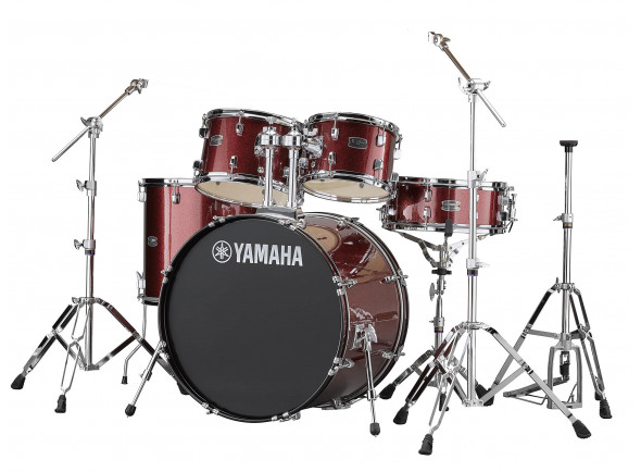 Conjuntos de bateria com ferragens sem pratos Yamaha Rydeen Studio Burgundy Glitter 20”