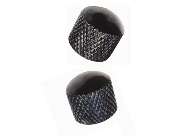 Botão de potenciómetro/Botão de potenciómetro Yellow Parts  EZ1223B 2 Metal Dome Control Knobs black
