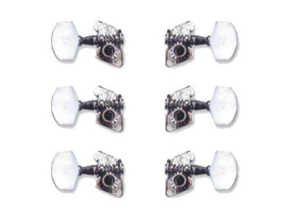 Cravelha/Sistemas mecânicos para guitarra eletroacústica Yellow Parts  Ez17900n