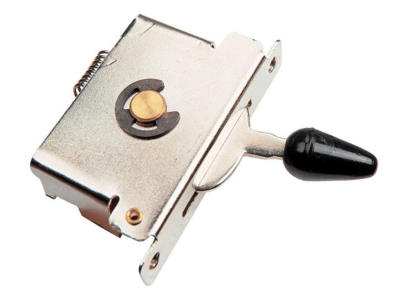 Interruptor de 5 vias Yellow Parts  Interruptor de 5 vias para Stratocaster com alavanca preta