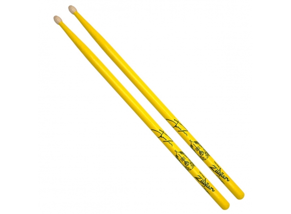 Baqueta 5A Zildjian ZASJD2 Josh Dun 2 Amarela Ponta Madeira Par