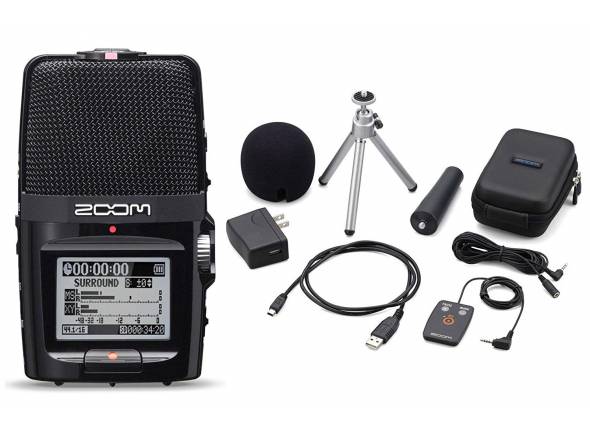 Gravadores Digitais Zoom H2n APH-2n Bundle Gravadores Digitais Zoom H2n APH-2n Bundle