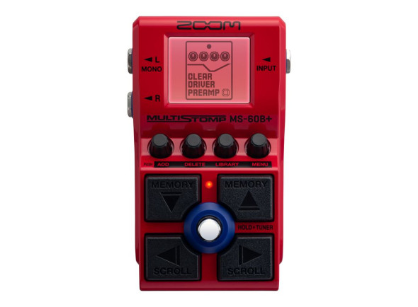 Pedal multiefeitos para baixo elétrico/Pedales para bajo Zoom  Multi Stomp MS-60B+
